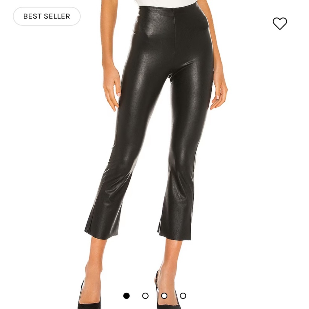 Commando Faux Leather Cropped Flare Pant in Black S